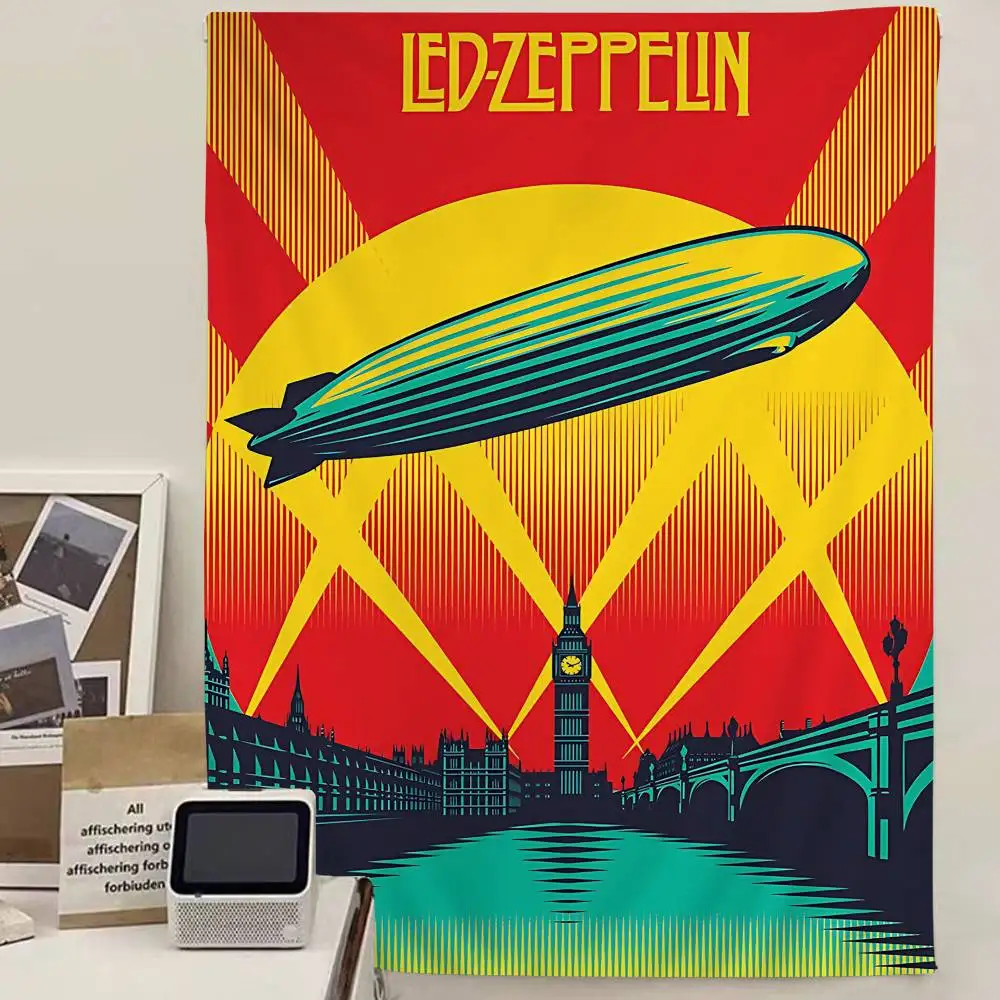 Rock Band Led Z-Zeppelin Hippie Wall Hanging Tapestries Bohemian Wall Tapestries Mandala INS Home Decor