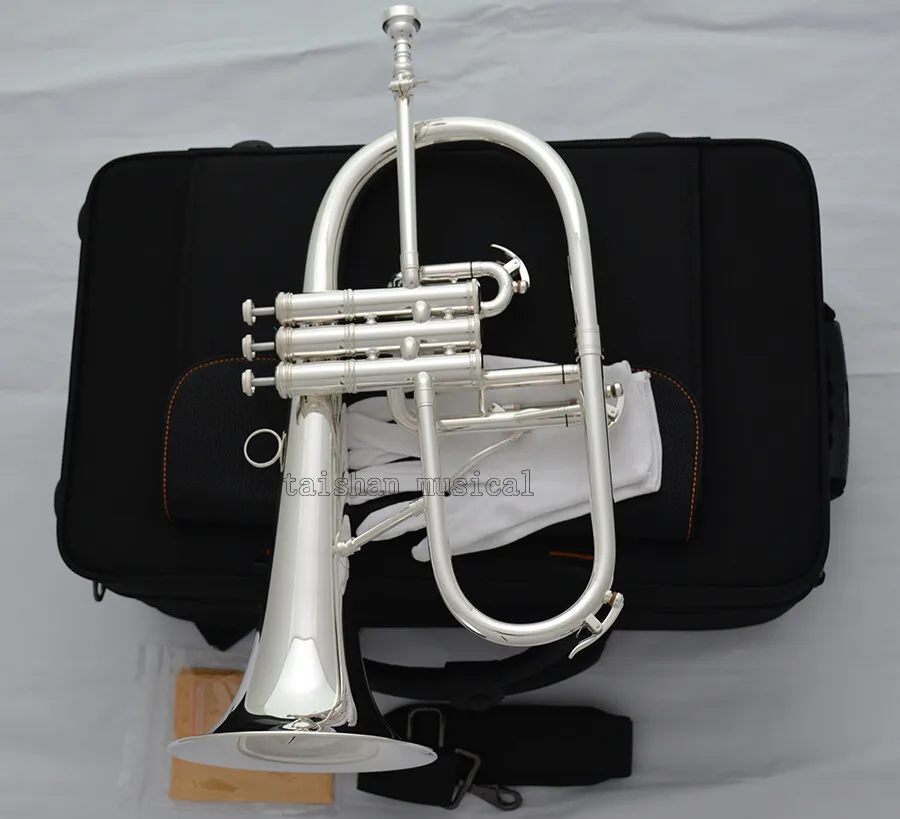 

Профессиональный серебряный чехол Flugelhorn High Grade Flugel Monel Luxury Case 2025