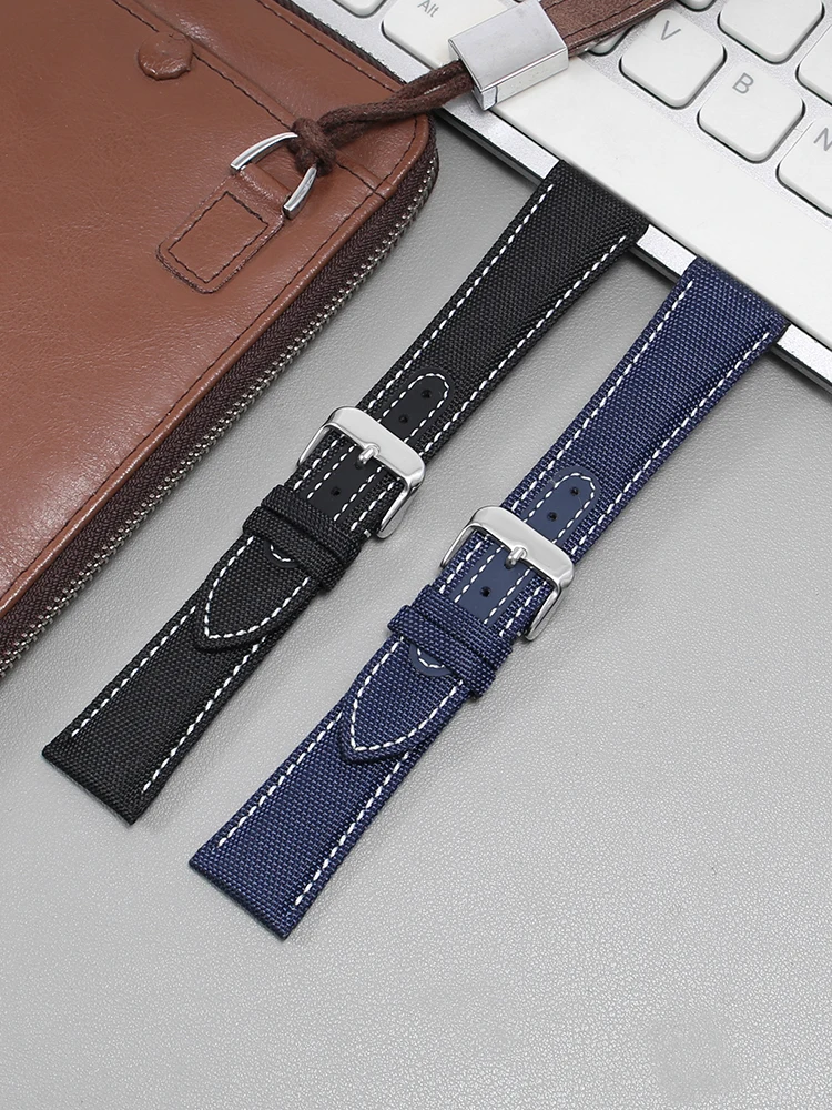 Nylon Watch Strap for Omega Seamaster 300 Speedmaster AT150 Golden Needle Captain Snoopy 310 Men