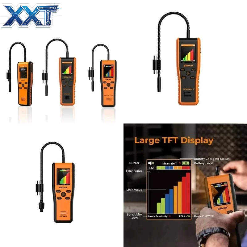 XXT Elitech Inframate X HD Mate R-744 Refrigerant Leak Carbon Dioxide CO2 Leakage Tester
