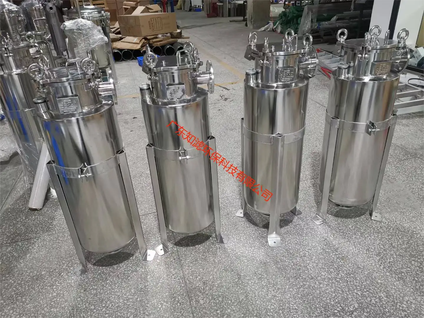Polished Sanitary Pleated Filter Cartridge Housing 304 316 Stainless Steel Material Single Multi Core Microporous Filter Element