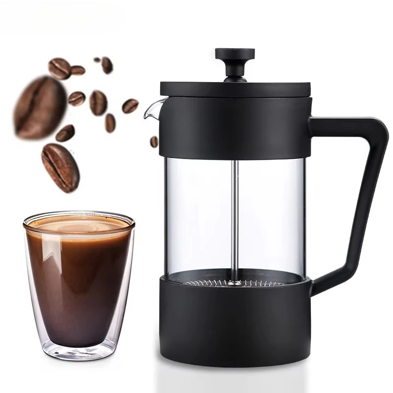 

Customized 1000ml press coffee machine 304 stainless steel filter press coffee machine