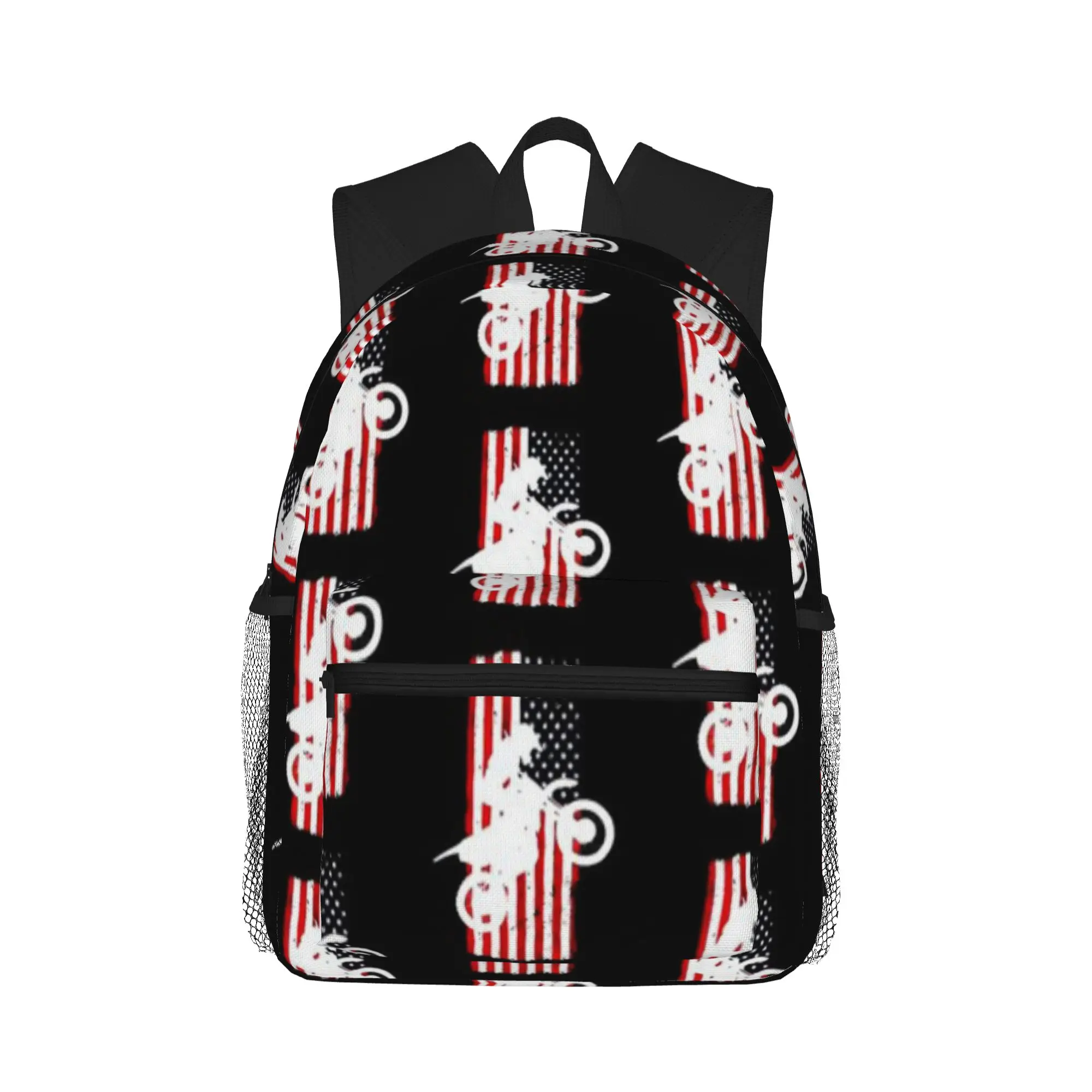 

american Dirtbike Casual Backpack for Students and Adults Man backpack
