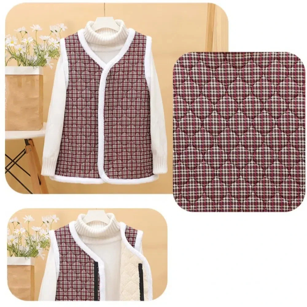Basic Chinese stijl bloemenvest met zakken Zoet vest Dames Warm ouderen Topvest Jassen Kantoor