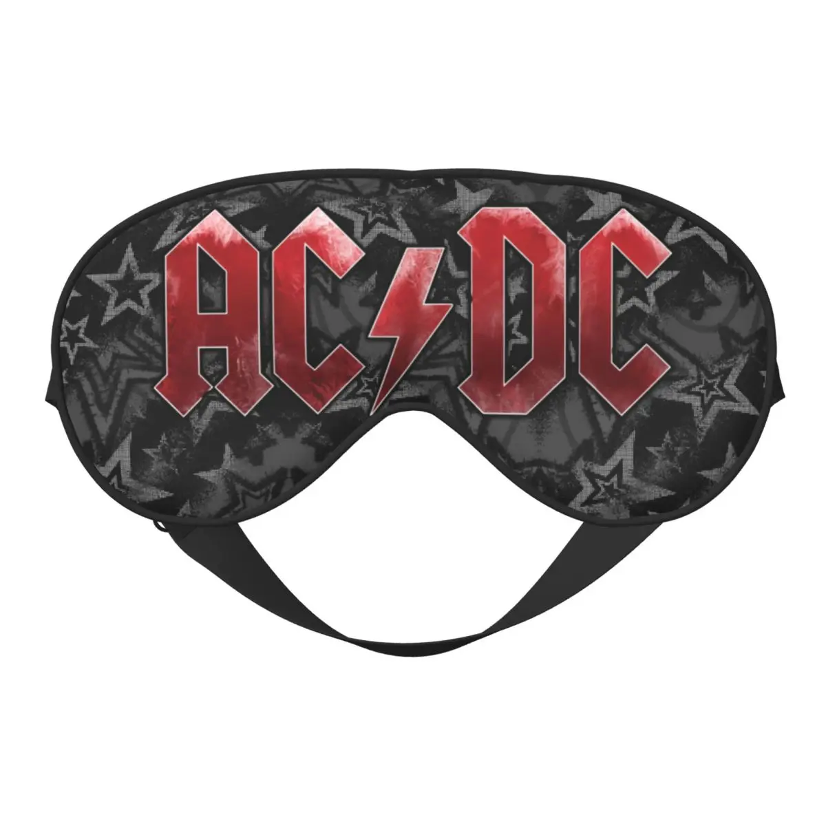 

Custom Red AC DC Logo Soft Travel Eye Mask Double Side Blindfold Creative Heavy Metal Band Music Block Out Light Eye Patches
