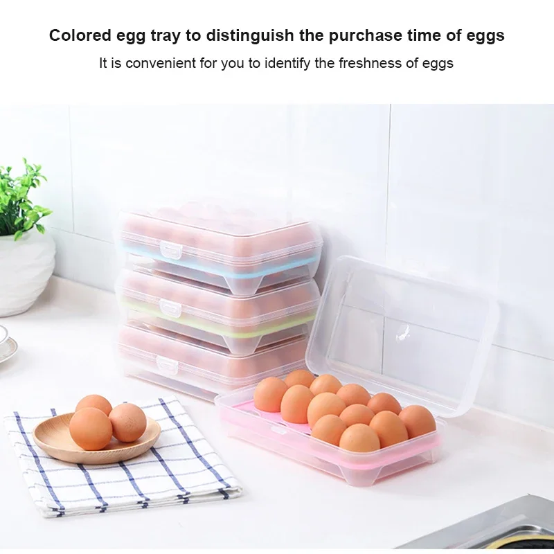 Double-layer Storage Box Refrigerator with Egg Dropper Kitchen Special Finishing Artifact Drawer Box Food-grade Fresh-keeping