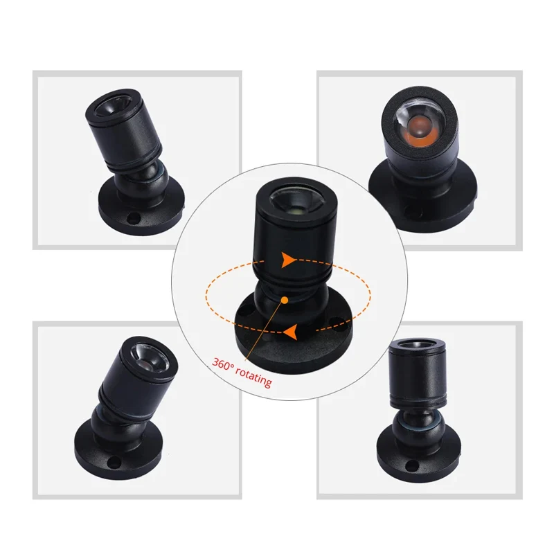 Mini USB Powered LED Cabinet Spotlight DC 5V 3W Jewelry Shelf Lamp Counter Closet Showcase Display Ceiling Lights With Switch image 6