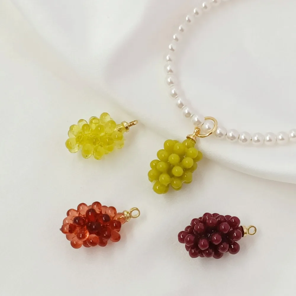 

Аксессуары 14K, забавная и маленькая подвеска с виноградом, смола, браслет ручной работы своими руками, ожерелье, серьги и аксессуары