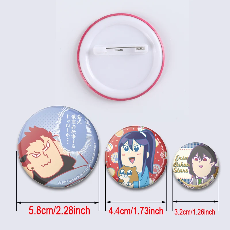 Tsukinaga Leo,Sakuma Ritsu,Isara Mao Badge Cosplay Spel Broches Cartoon Emaille Spelden Voor Kleding Rugzak Sieraden Accessoires