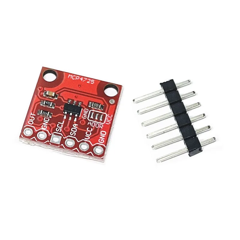 MCP4725 I2C 12-Bit DAC Module - Single-Channel Digital to Analog Converter Breakout Board for Arduino