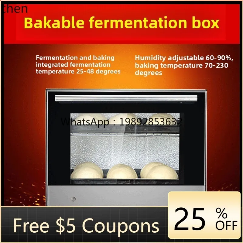 Wake Up Box Household Baking Small Bread Toast Dough with Steam Fermentation Box 2-in-1 Electric Oven