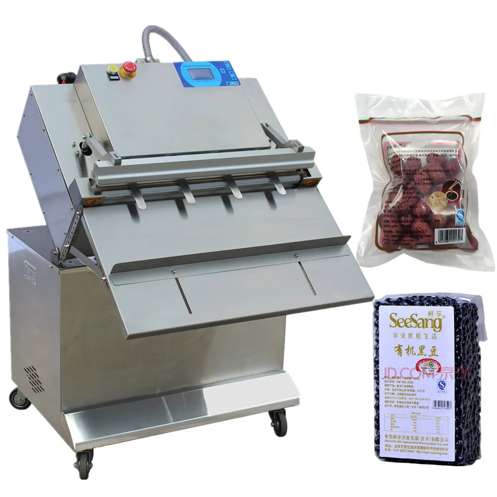 

CE Standard Brick Pack Dates Dry Fruit Vacume Sealer Machine Envasador Al Vacio 600 Vacuum Packing Machine with Nitrogen