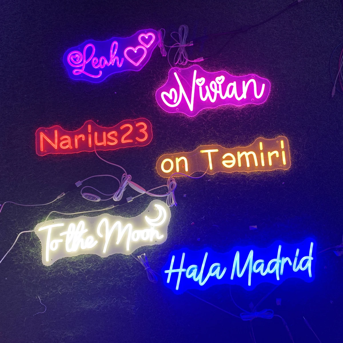 Custom Neon Sign Name Luz LED personalizada, Wedding Night Lights, Presentes de Aniversário, Menino, Menina, Decoração do quarto, Pendurado na parede