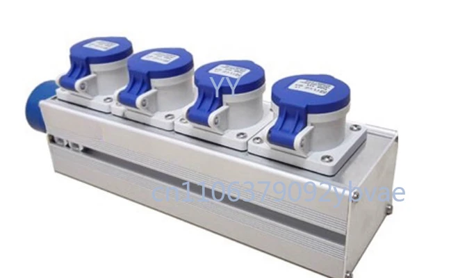 4-Channel Power Distribution Box with Voltmeter 16A  for Stage Event Lighting LED Screens  not come with a plug