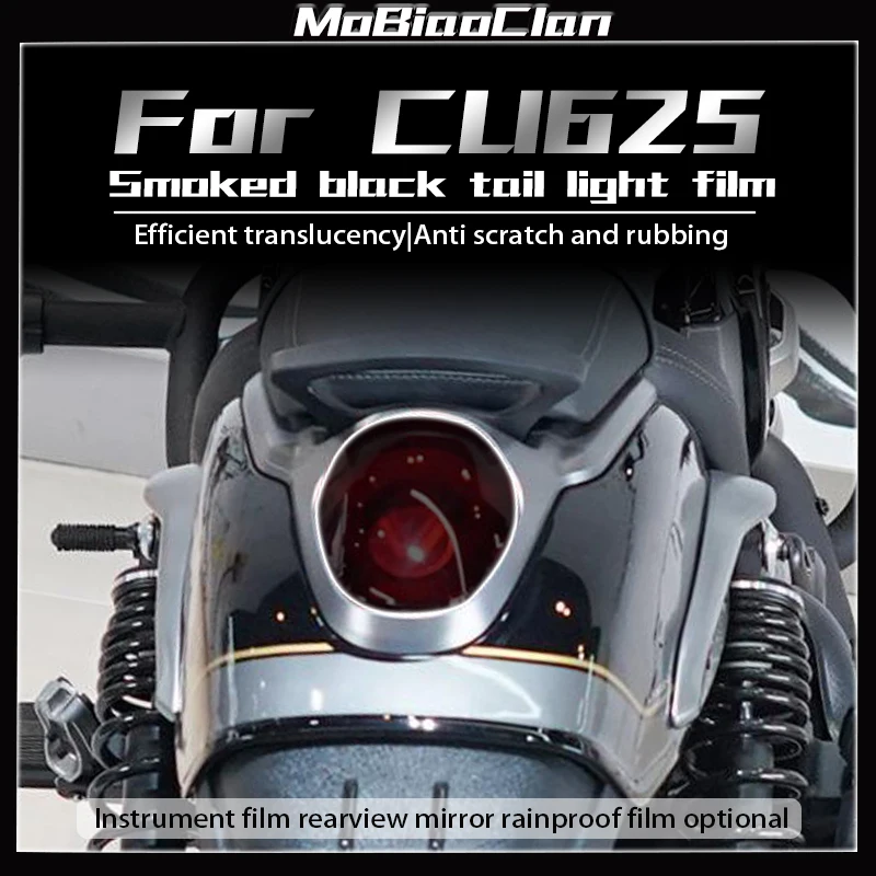 For Loncin VOGE CU625 CU 625 cu625 2025 Motorcycle Headlight film smoked black tail light sticker instrument modification access