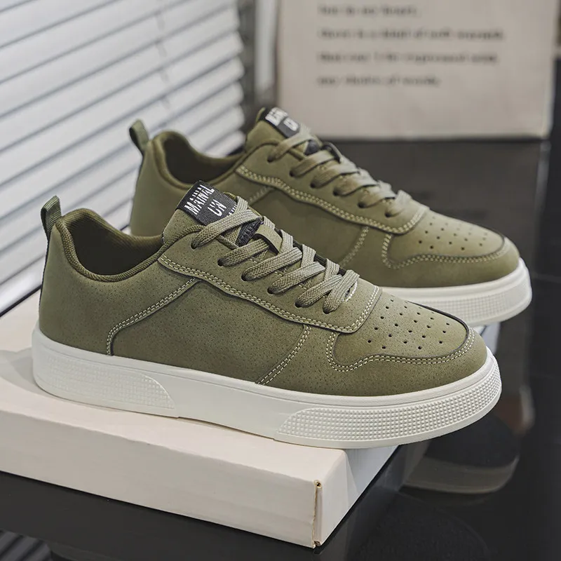 

Cheap Green Man Urban Sneakers Big Size 47 48 Platform Men’s Skateboarding Shoes Harajuku Low Cut Male Skate Shoe zapatos hombre