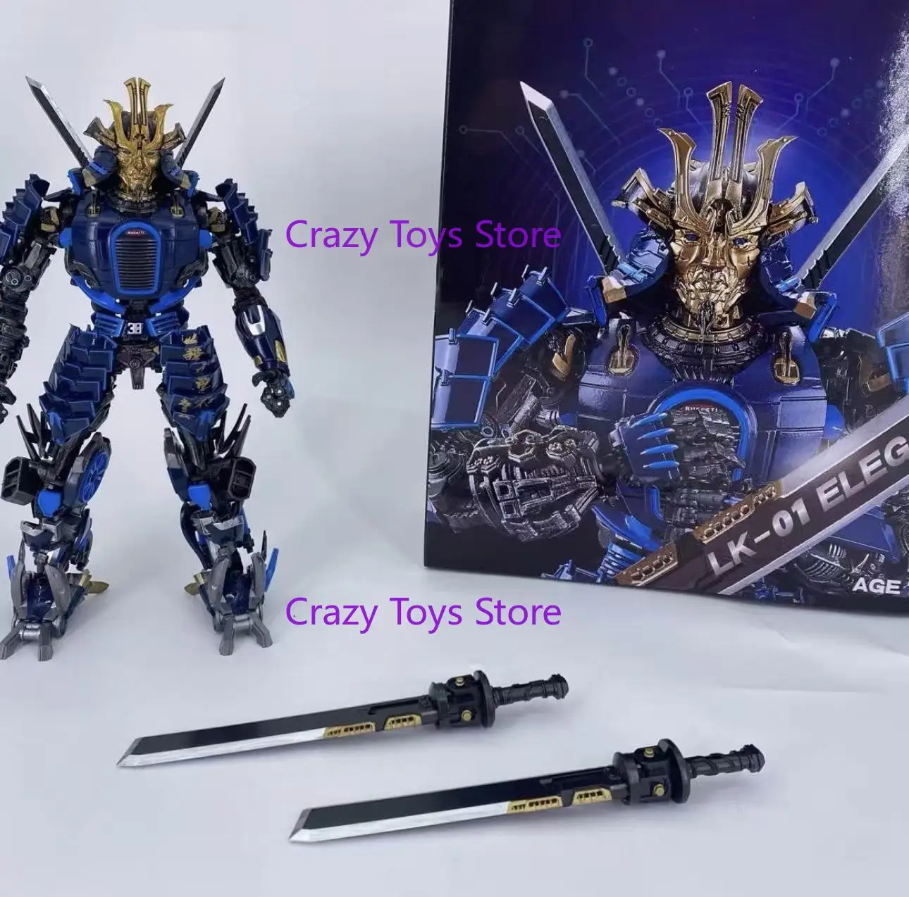 

In Stock Transformation Toys Last Night LK-01 LK01 Drifting Blue Swordsman with DLX Robot Action Figure Collection Gift