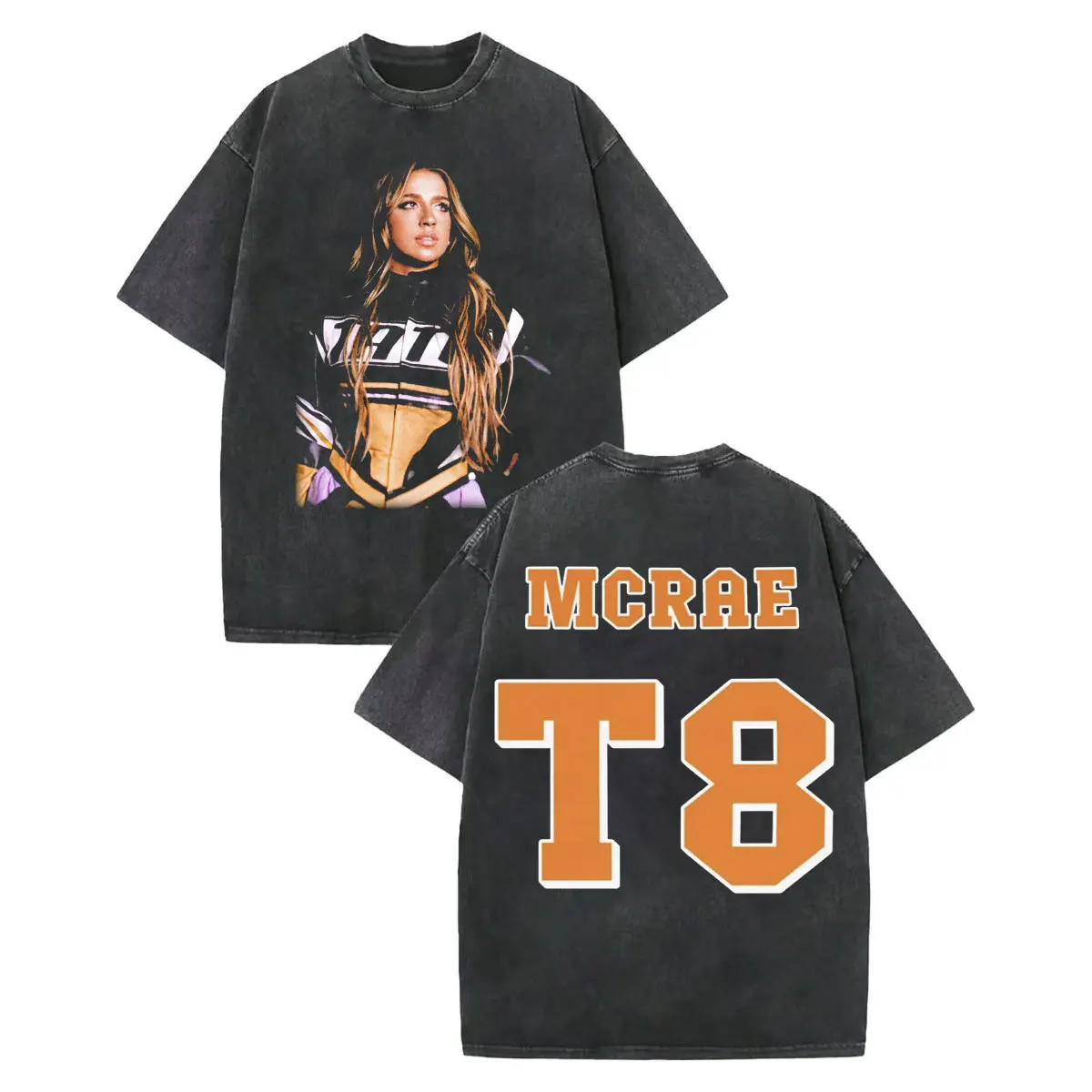 

Футболки с рисунком Tate McRae Miss Possessive World Tour 2025, модные эстетические винтажные потертые футболки для мужчин и женщин, хлопковая футболка