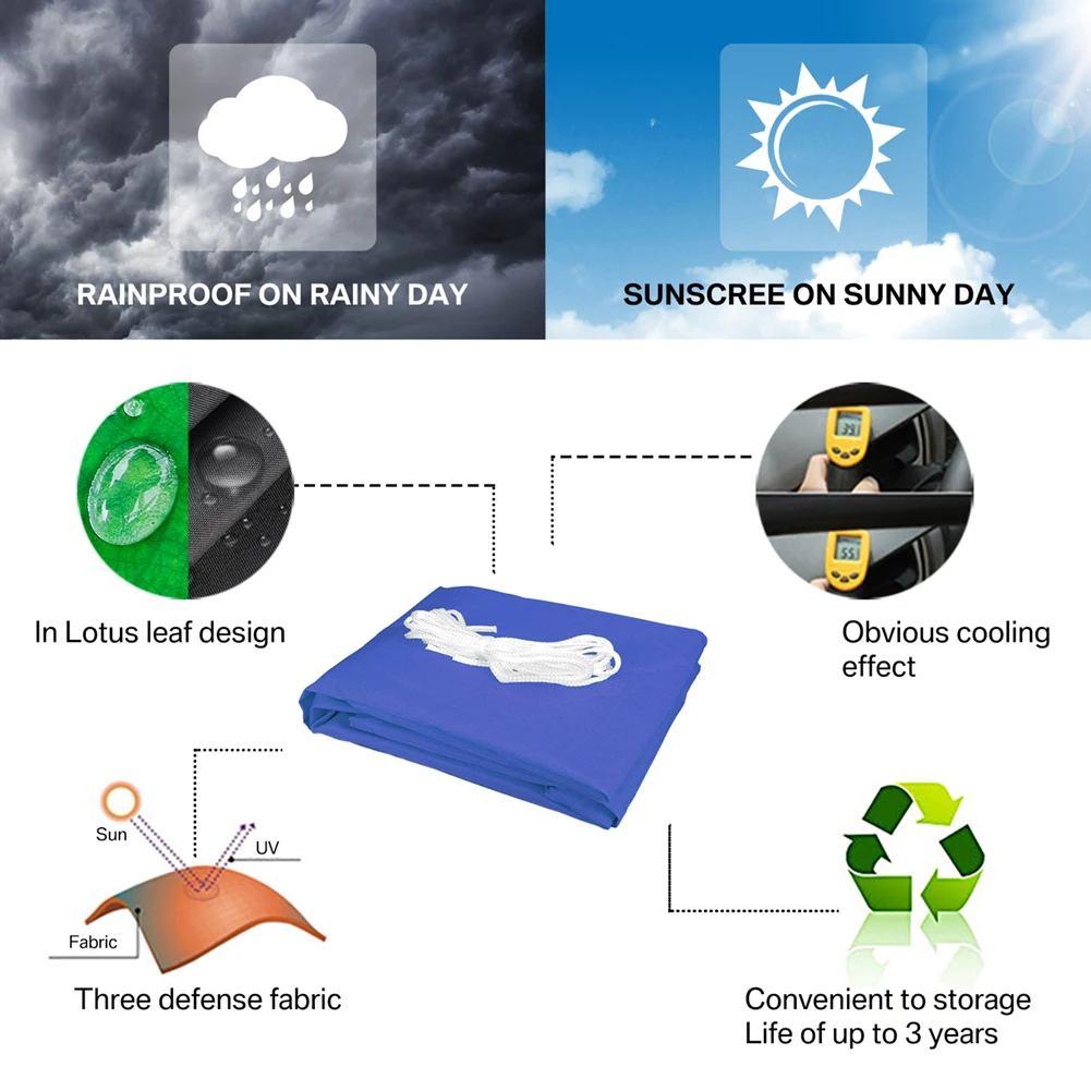 4x6 متر/5/4/3/2 مقاوم للماء مأوى كبير للشمس مع تثبيت مجموعات الأجهزة الأشعة فوق البنفسجية كتلة الظل الشراع في الهواء الطلق المظلة حديقة فناء المظلة خيمة