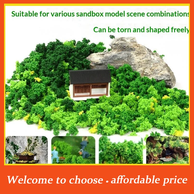 

25/50g Sponge Tree Powder Simulated Bushes Shrub Tree Powder For Sand Table Model DIY Material Diorama Building Landscape Layout
