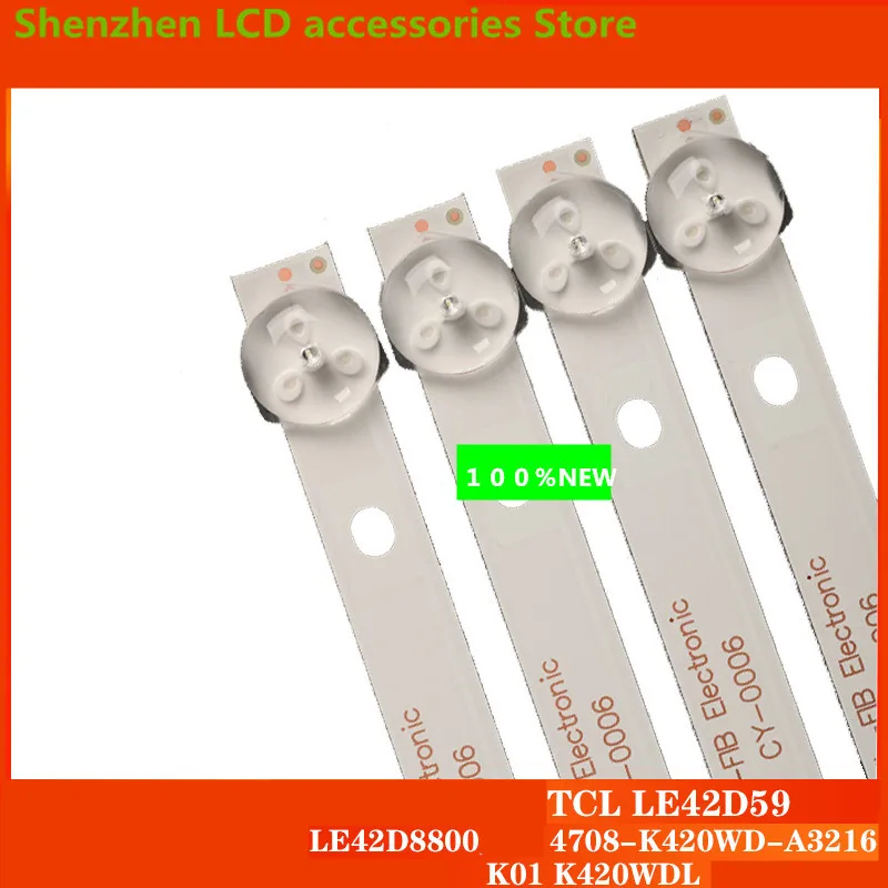 FOR TLC LE42D59LE42D8800  4708K420WD-A3216K01 K420WD6  3V  5LED  40.8CM  100%NEW