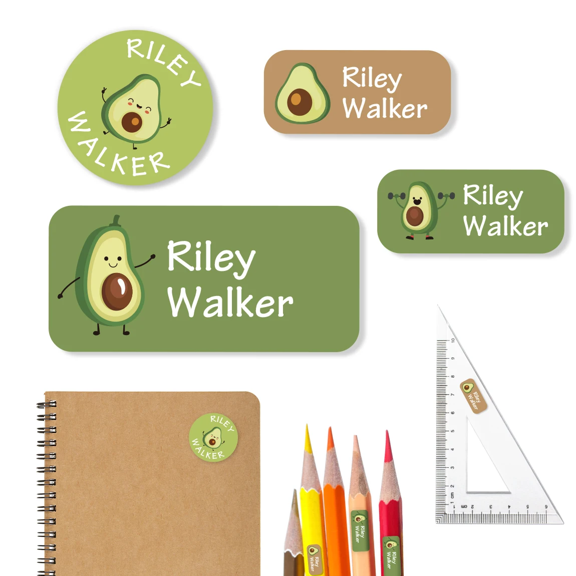 140PCS 2Sheets Custom Name Labels Stickers Waterproof Personalized ID Tags for Clothes, School Supplies, Lunch Boxes, Bottles