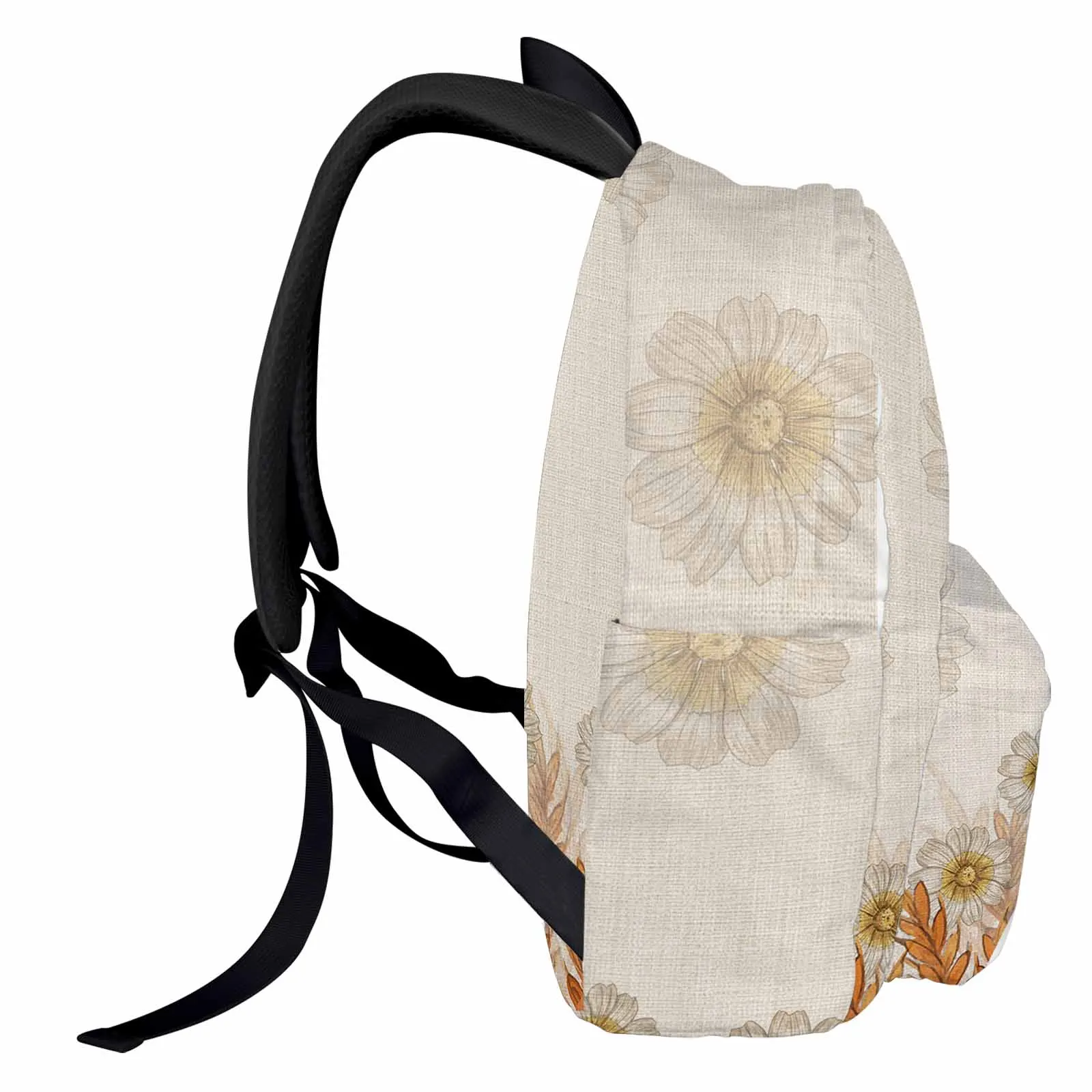 

Wheat Ear Daisy Fox Backpack Teenagers Student School Bags Laptop Custom Backpack for Men Women Travel Bag