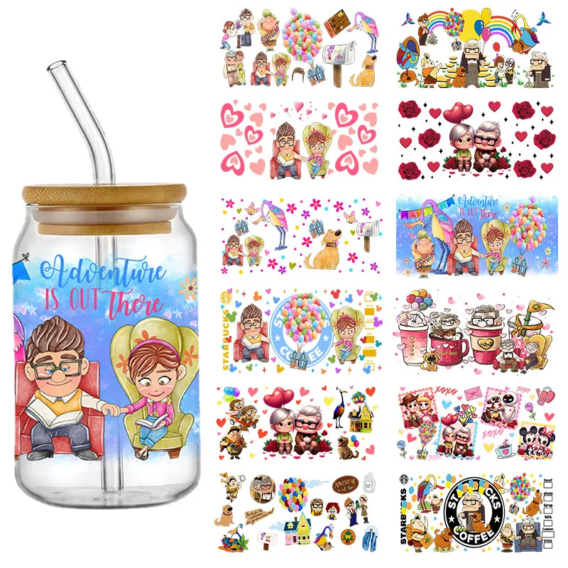 disney up balloon house wrap uv dtf adesivo transferencia de envoltorio de vidro adesivo etiqueta personalizada auto adesivo logotipo faca voce mesmo 16oz 01