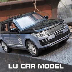 1:24 Range Rover 2022 SUV Alloy Diecast Model Toy Cars Sound Light Car Vehicle Toys For Children Collection gift