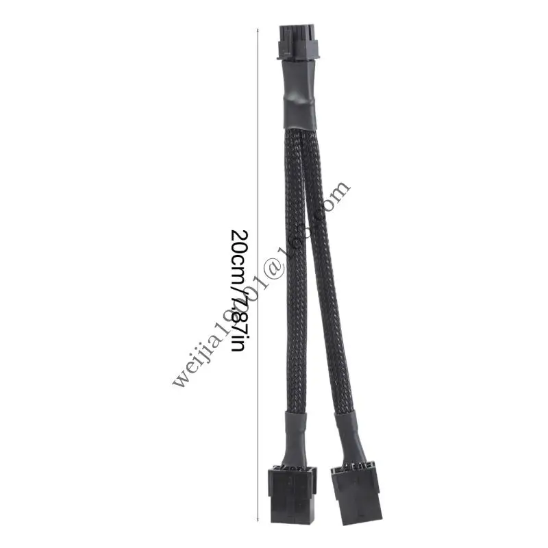 Double 8Pin bis 12+4Pin Power Adapter Kabel 18AWG für 12VHPWR Easy Integration .H05A