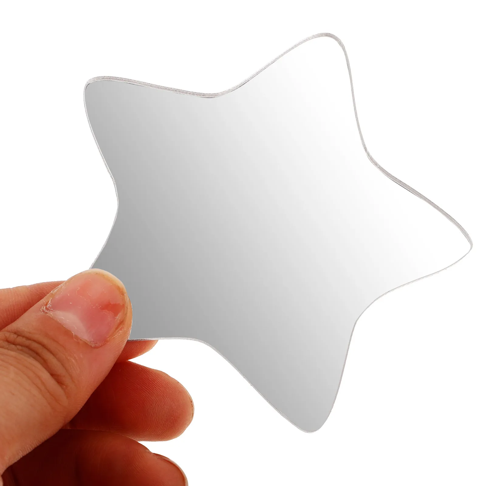 5Pcs Small Mirror Sticker for Smartphone Phone Cover Self Adhesive Makeup Mirror Portable Hd Reflective Surface Travel Outdoor