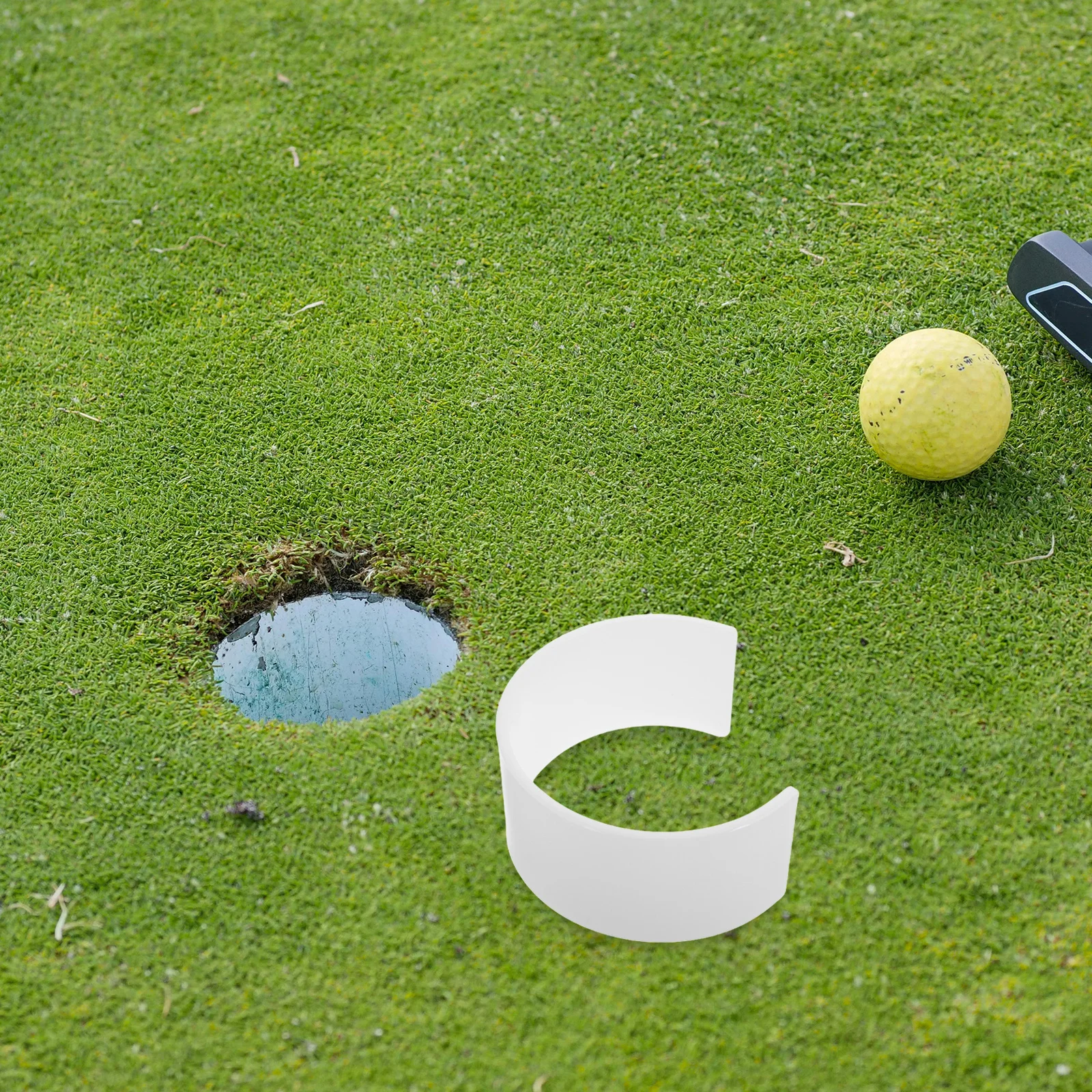 

Golf Hole Cup Cover Plastic Durable Universal Fit Accurate Putting Practice Tool Indoor Outdoor Golf Training Accessory
