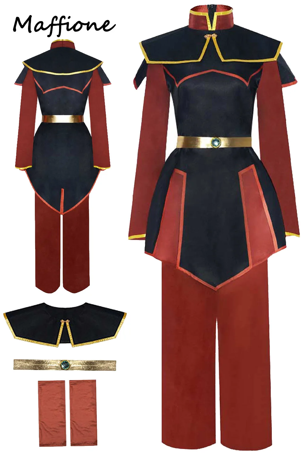 

Azula Cosplay Fantasia Costume Cartoon Avatar Last Rolepaly Women Airbender Disguise Outfits Adult Female Halloween Party Suit