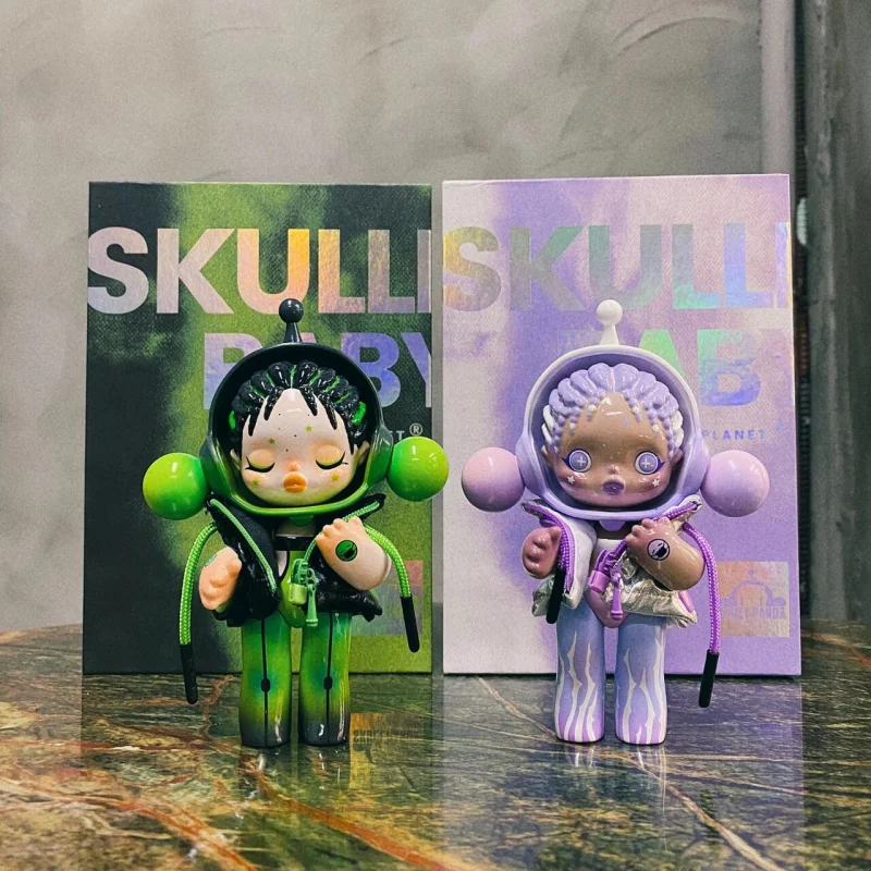 Skullpanda SP fantasy purple figure exclusive art toys collection cute doll surprise bag big size Anime figurine gift