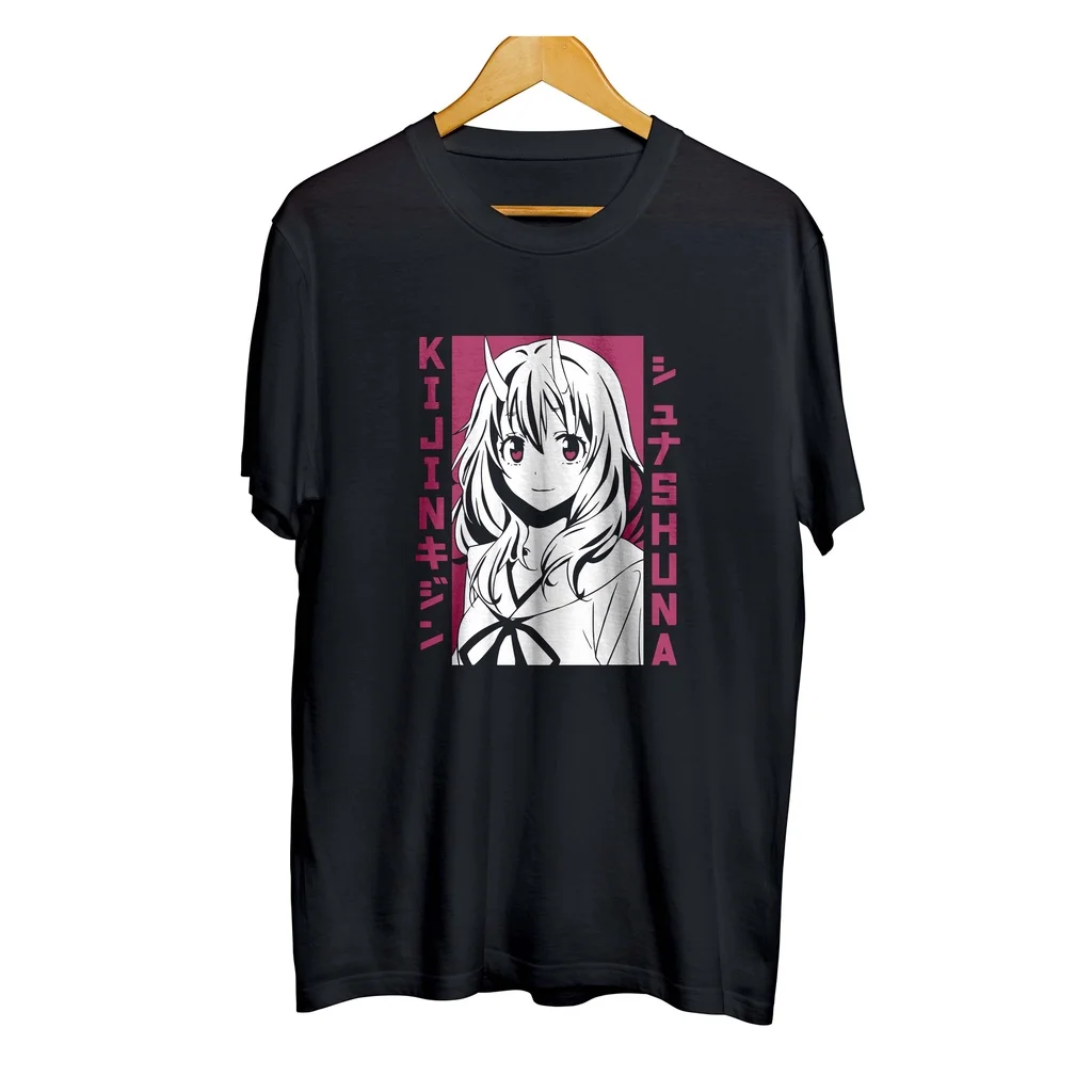 T-shirt distro anime SHUNA KIJIN FAIR ONI - TENSEI SHITARA SLIME DATTA KEN 100% cotton combed 30s