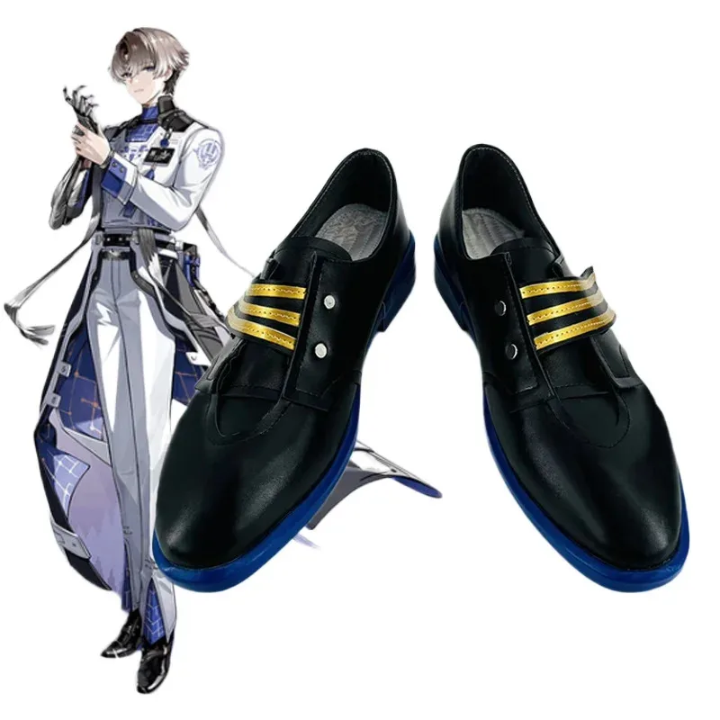 

2025 11 Wuthering Waves Cosplay Halloween Carnival Party XIANGLI YAO Black Shoes for Man Boys Customized