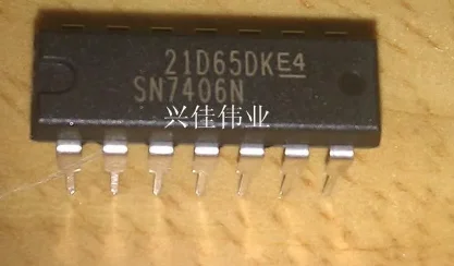 

10PCS New original authentic SN7406N 7406N 7406