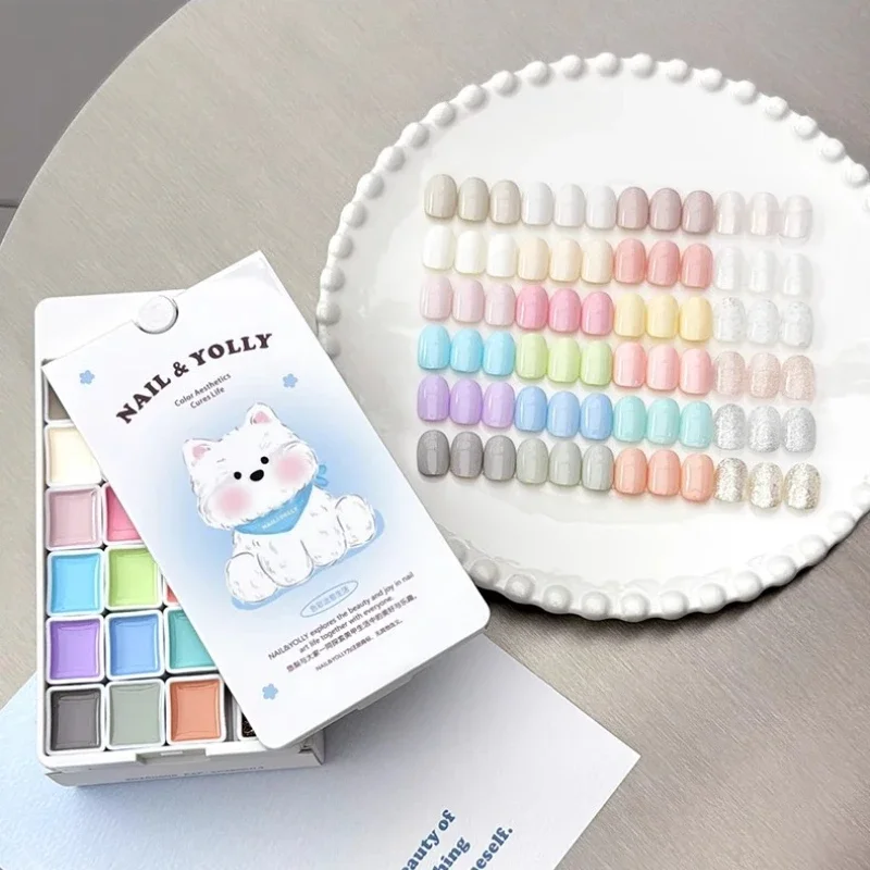 

24Colors Solid Nail Gel Palette Mud Painting Spring Summer Color For Nail Art Design Semi Permanent Soak Off UV Gel Varnishes