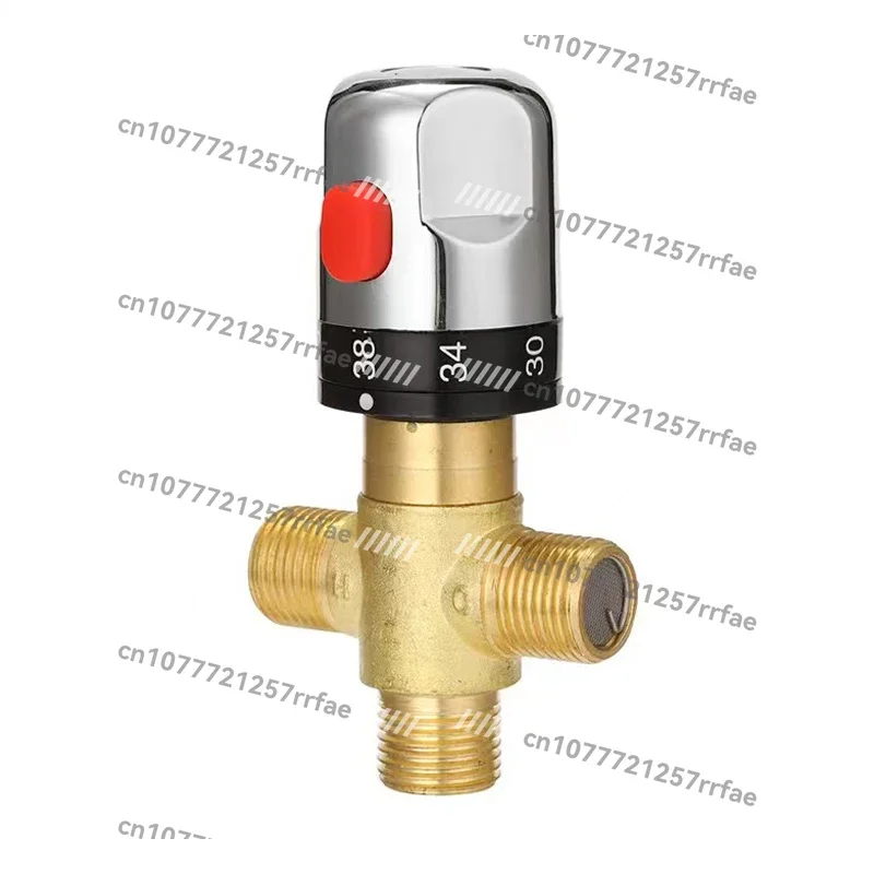 Mezcladora termostática de latón, accesorios estándar 1/2, válvula termostática de cartucho de repuesto para grifo mezclador