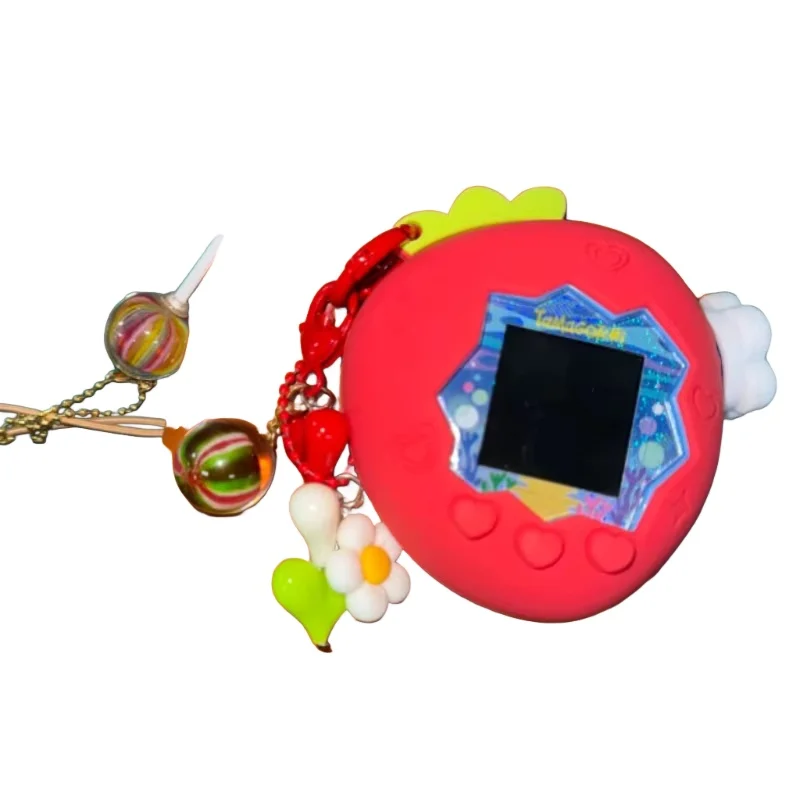 

Новая защитная крышка для домашних животных Tamagotchi Paradise с розовой клубникой и бумажной подвеской в виде панели