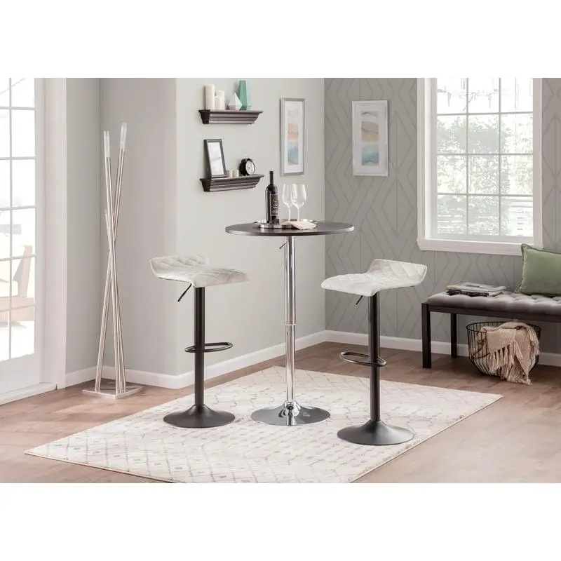 Mesa de bar moderna ajustable en negro