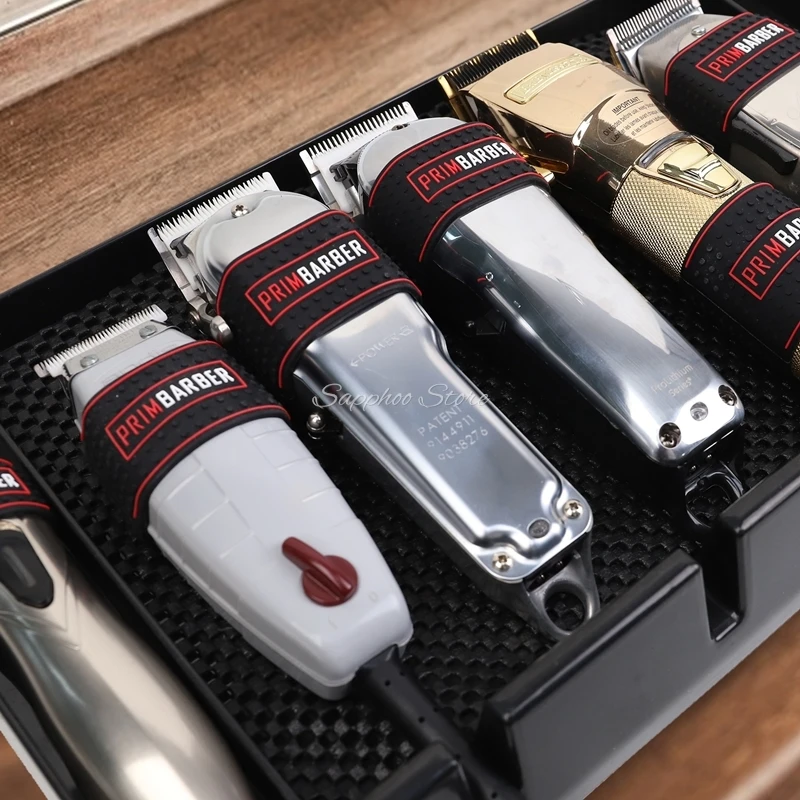 المهنية الحلاق القابضون 5 قطعة/المجموعة عدم الانزلاق المقص العصابات الحلاقين كم ل مقص الشعر الحلاق الشعر المتقلب وقبضة ماكينة حلاقة