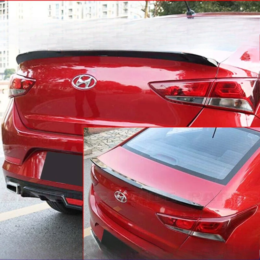 

For 2018-2022 Hyundai Accent Sedan Factory Style Lip Spoiler Wing GLOSS BLACK United States