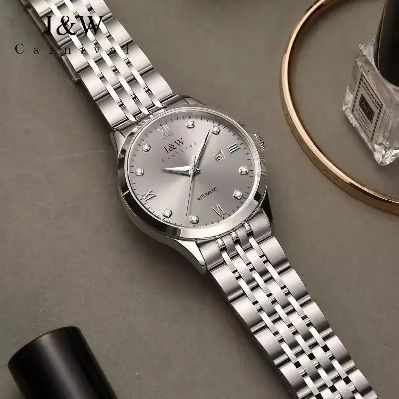 Orologio da donna IW Carnival con movimento automatico, orologi da polso meccanici, accessori eleganti di marca famosa per orologio impermeabile da donna