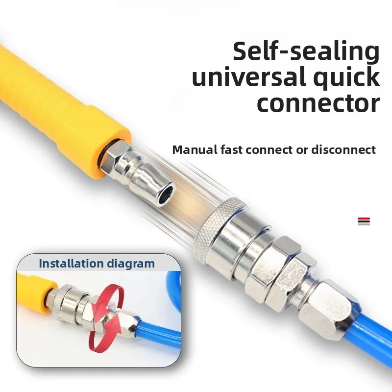 High Flow Pneumatic Air Blow Gun Long Short Nozzle Handheld Air Compressor Dust Cleaner Tool