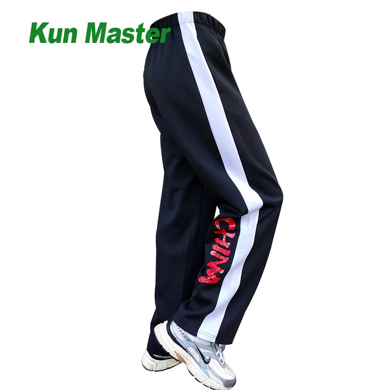 Stretch Kung Fu Tai Chi Martial Arts Pants Quick Dry Fabric Elastic Comfortable Fit For Training Team School Group Kids Practice