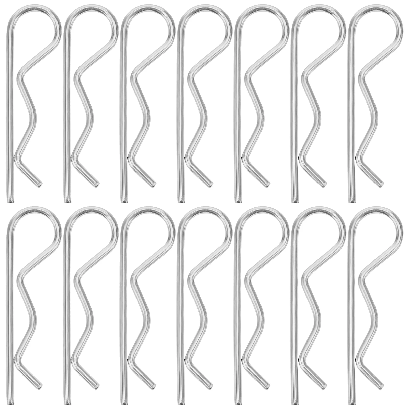 

30pcs Stainless Steel Latch Heavy Duty Spring Clips Trailer Hitch Parts Square Pin 50mm Cotter Assortment Kit