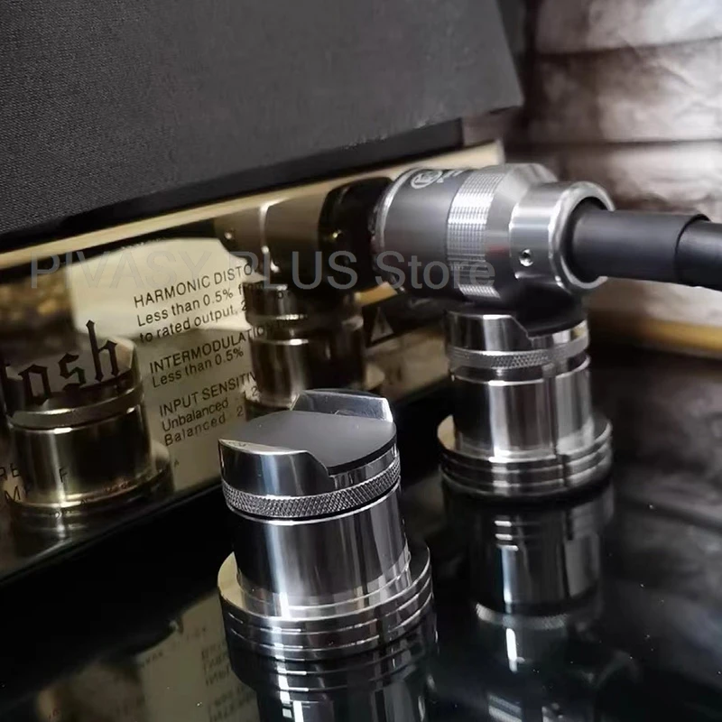 Регулируемая по высоте подставка для кабеля 30-113 мм, 304 SUS, стойка для аудио проводов с антивибрационным силиконовым держателем динамика для домашнего кинотеатра