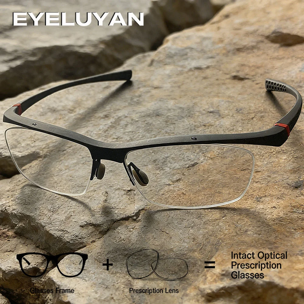 

Очки EYELUYAN (размер M) 2026: Новые спортивные очки для коррекции близорукости, ультралегкие, с полуоправой, противоскользящие, для мужчин и женщин