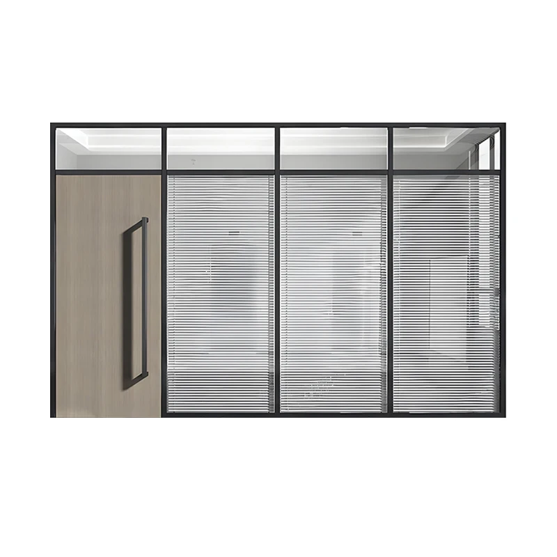 

Modern Design Office Furniture Custom Size Soundproof Glass Partition Wall Hotel School Hall